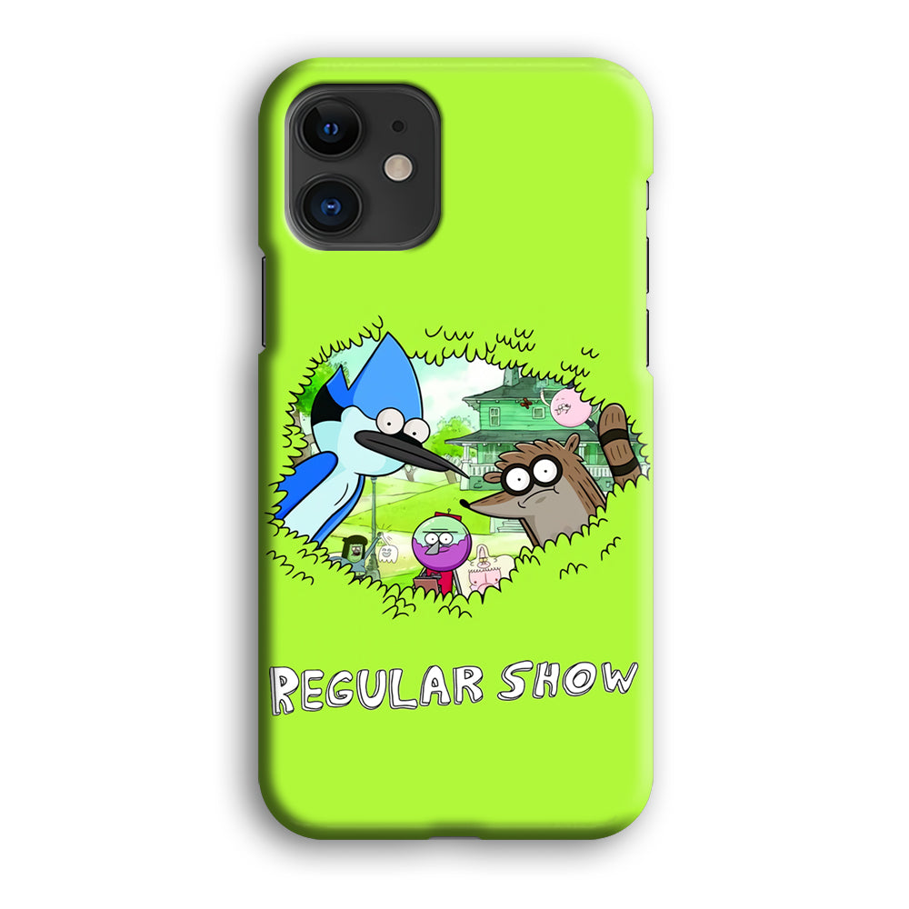 Regular Show Hide In The Bushes iPhone 12 Case