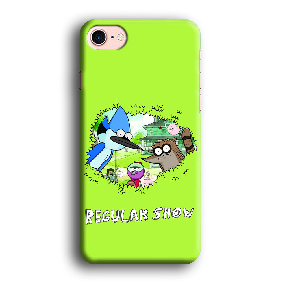 Regular Show Hide In The Bushes iPhone 8 Case