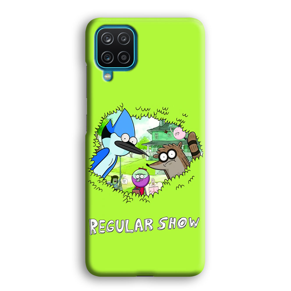 Regular Show Hide In The Bushes Samsung Galaxy A12 Case