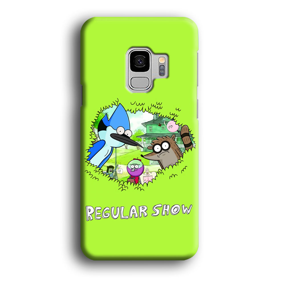 Regular Show Hide In The Bushes Samsung Galaxy S9 Case