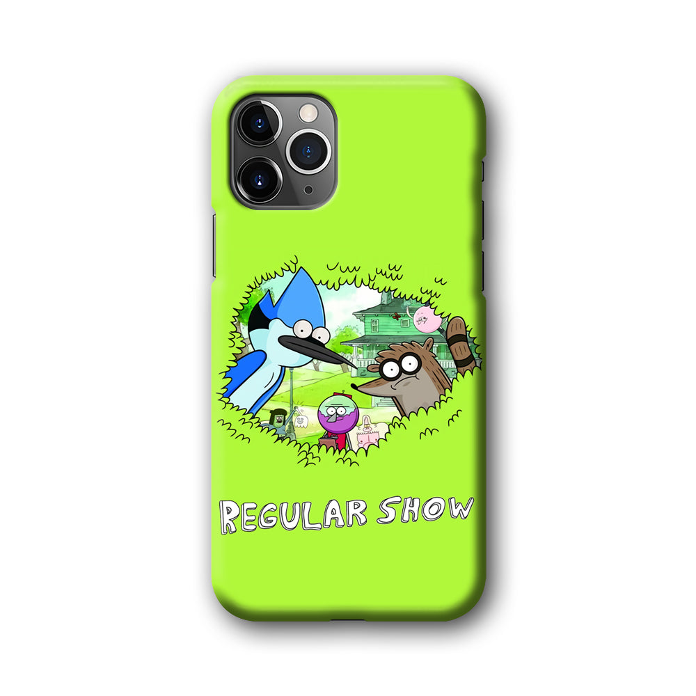 Regular Show Hide In The Bushes iPhone 11 Pro Case