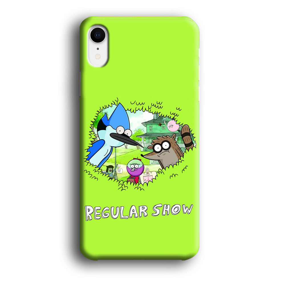 Regular Show Hide In The Bushes iPhone XR Case