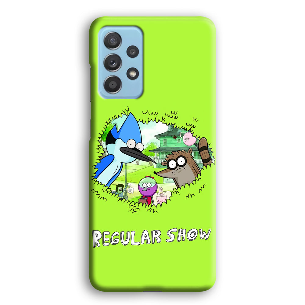 Regular Show Hide In The Bushes Samsung Galaxy A52 Case