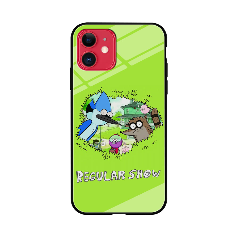 Regular Show Hide In The Bushes iPhone 11 Case