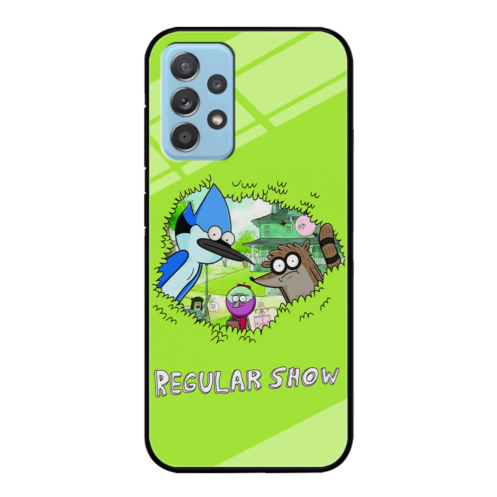 Regular Show Hide In The Bushes Samsung Galaxy A52 Case