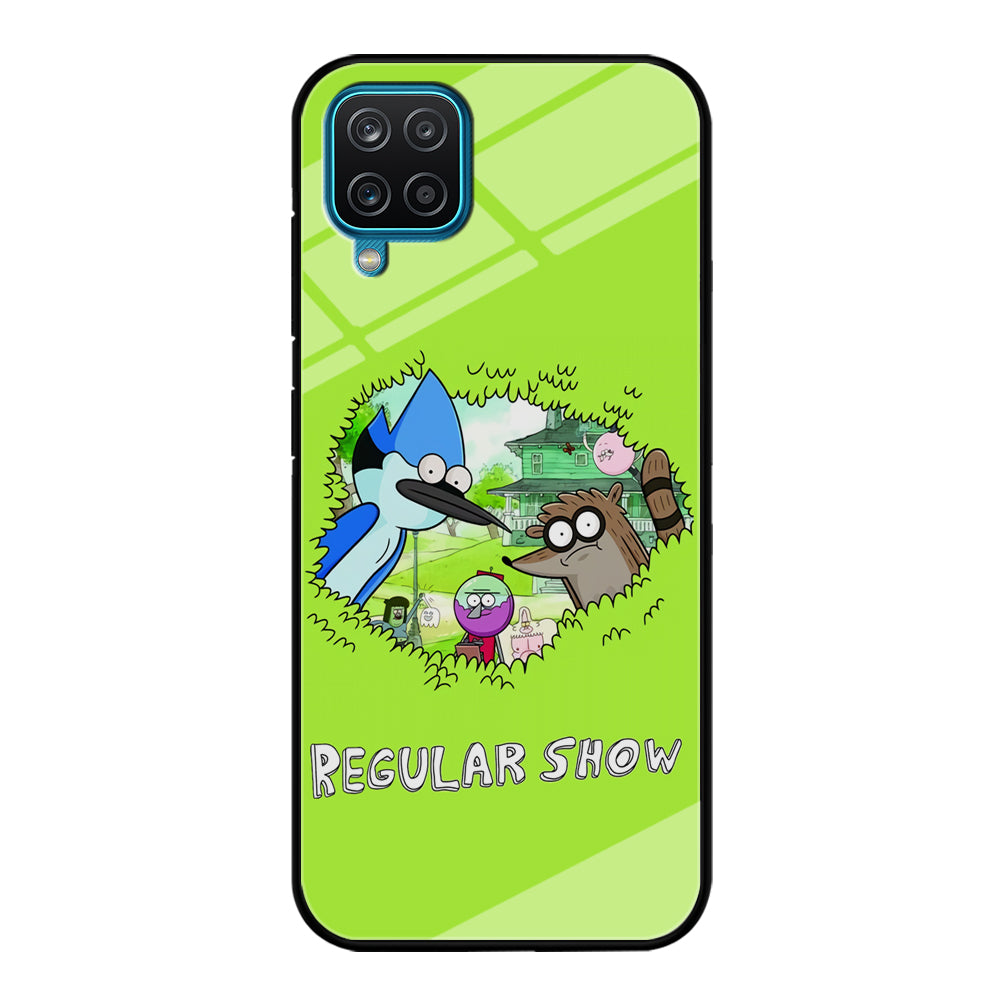 Regular Show Hide In The Bushes Samsung Galaxy A12 Case