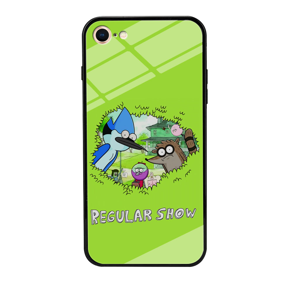 Regular Show Hide In The Bushes iPhone 8 Case