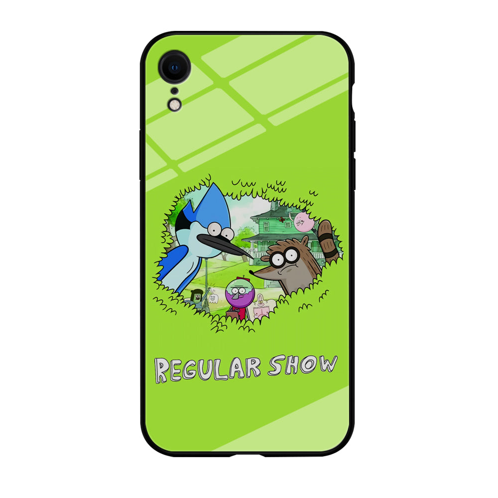 Regular Show Hide In The Bushes iPhone XR Case
