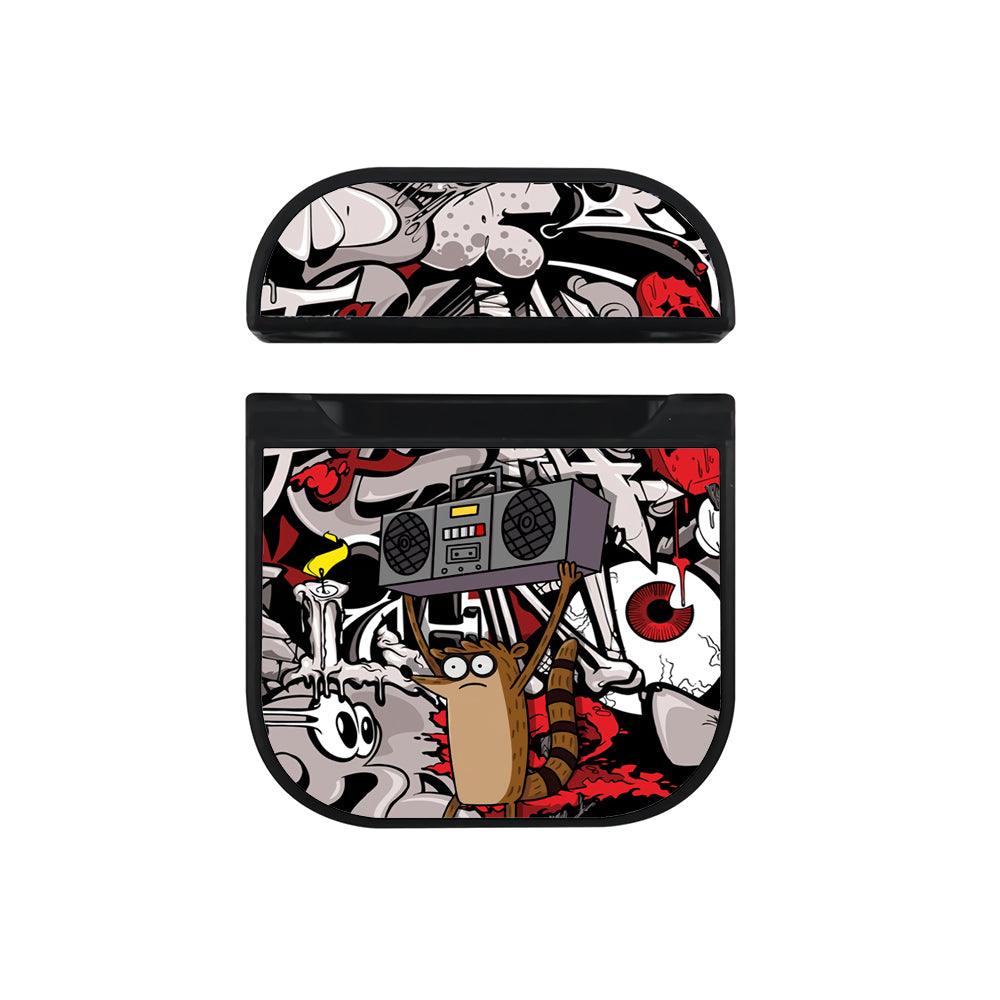 Regular Show Keep Music On Apple Airpods Case Black