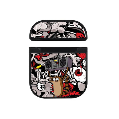 Regular Show Keep Music On Apple Airpods Case Black