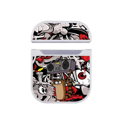 Regular Show Keep Music On Apple Airpods Case White