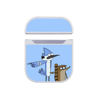 Regular Show Mordecai And Rigby Apple Airpods Case White