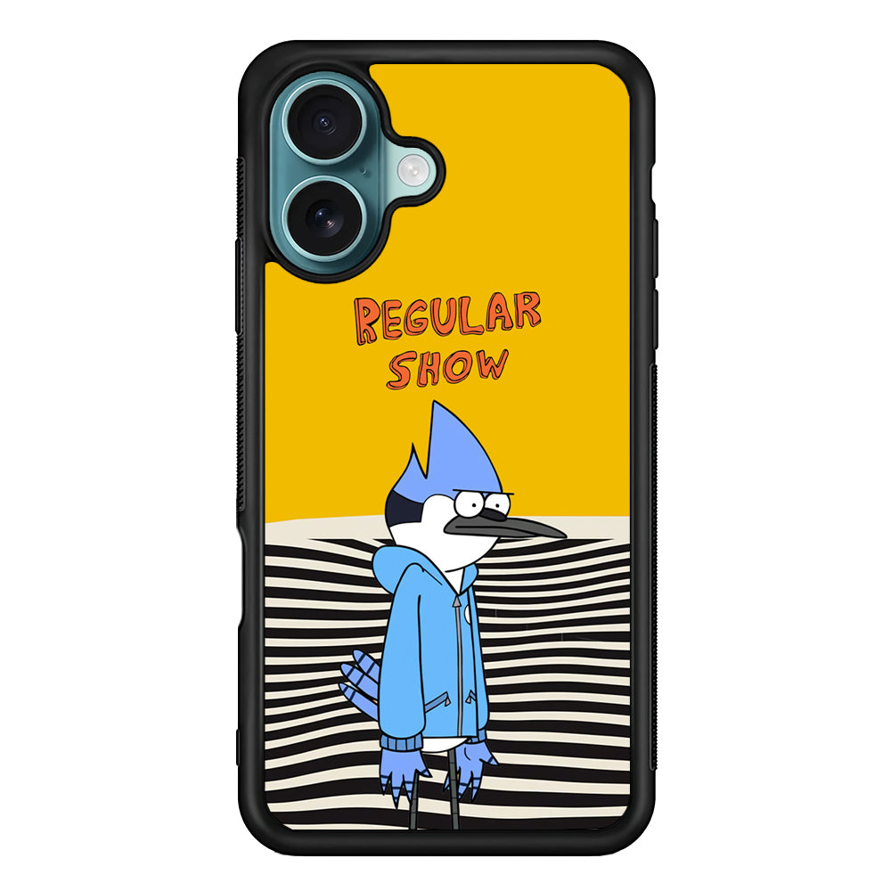 Regular Show Mordecai Hard Day iPhone 16 Plus Case