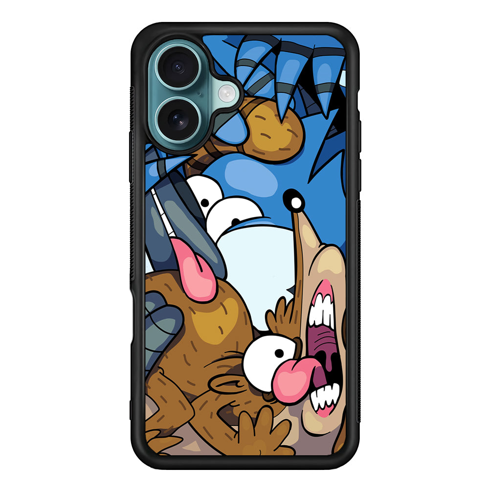 Regular Show Stumbled on The Glass iPhone 16 Plus Case