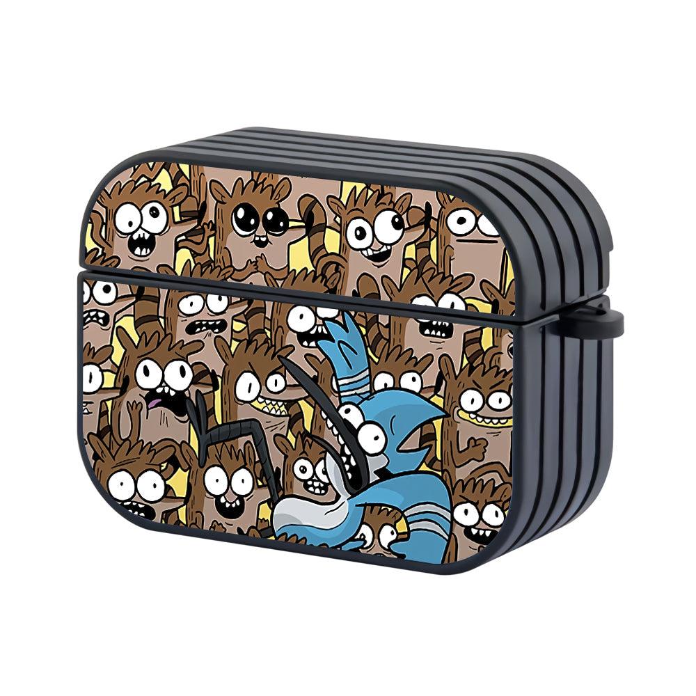 Regular Show Wave from Rigby Apple Airpods Pro 2 Case Black
