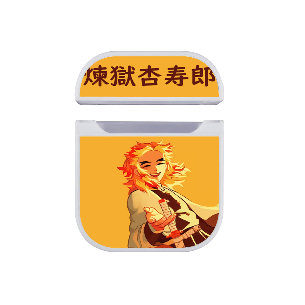 Rengoku Kyojuro Hashira Apple Airpods Case White
