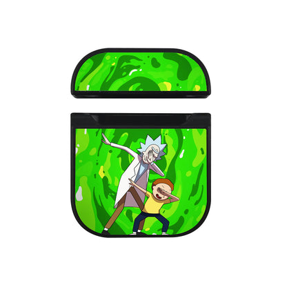 Rick And Morty Slime Dance Apple Airpods Case Black
