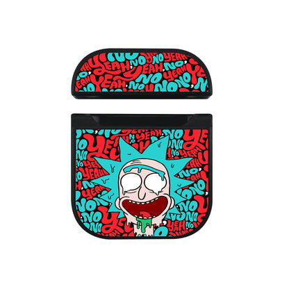 Rick Head And Word Apple Airpods Case Black