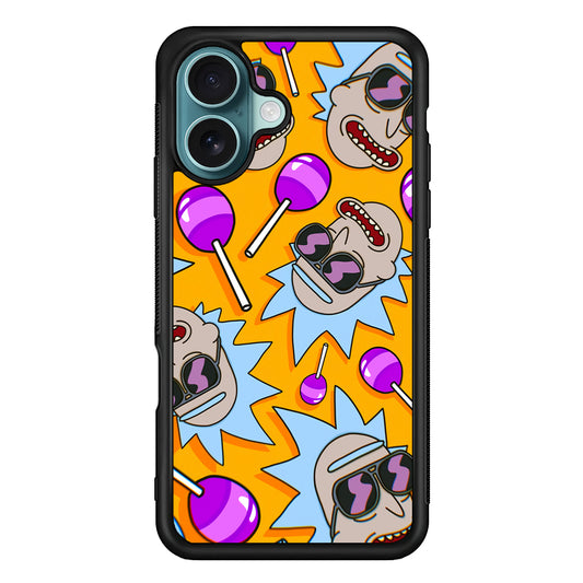 Rick Lolipop Doodle iPhone 16 Case