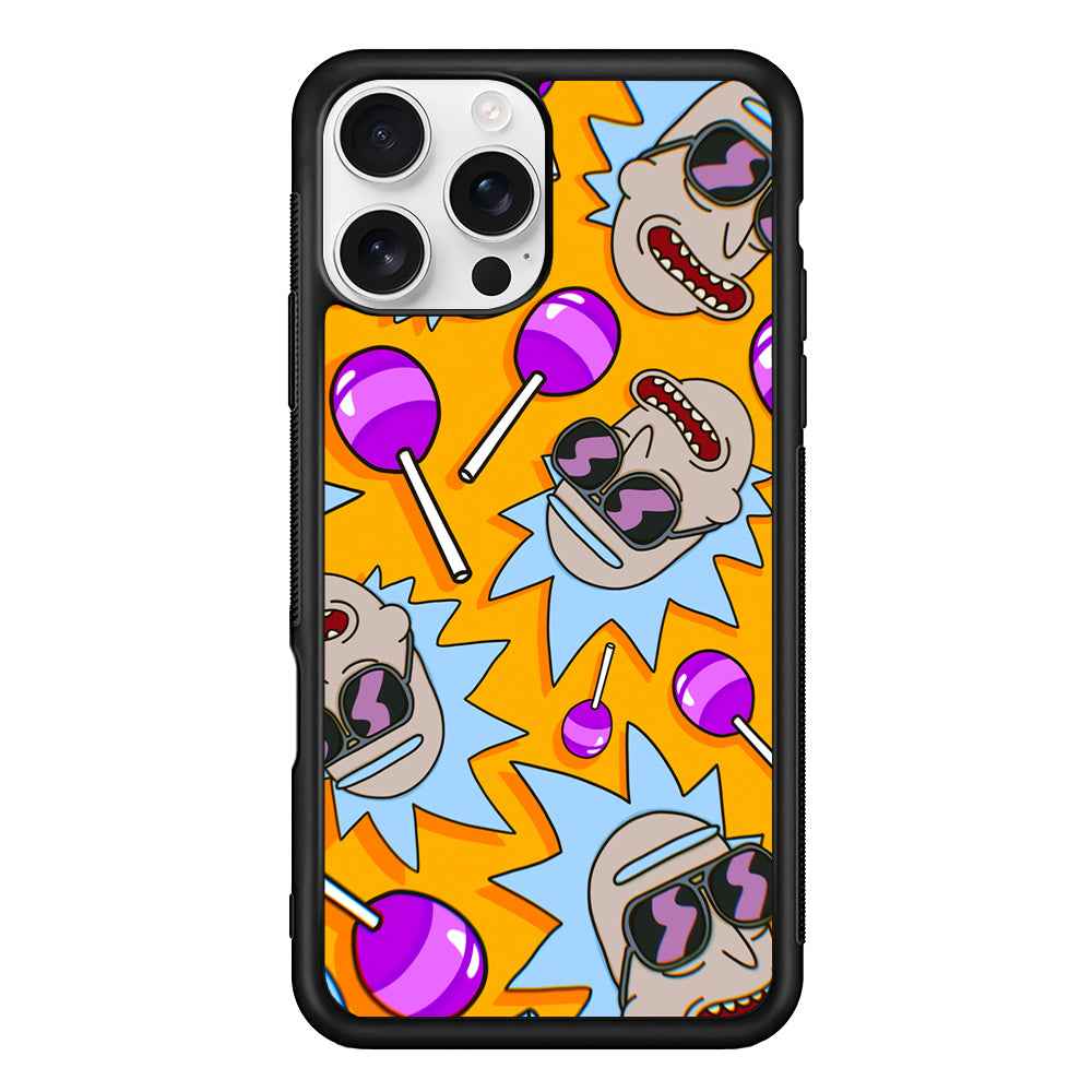 Rick Lolipop Doodle iPhone 16 Pro Case