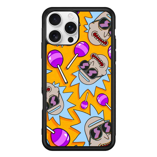 Rick Lolipop Doodle iPhone 16 Pro Max Case