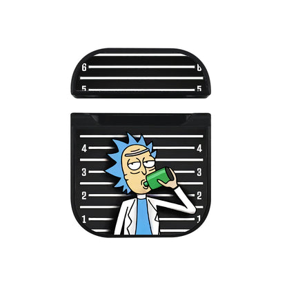 Rick Sanchez Height Meter Apple Airpods Case Black