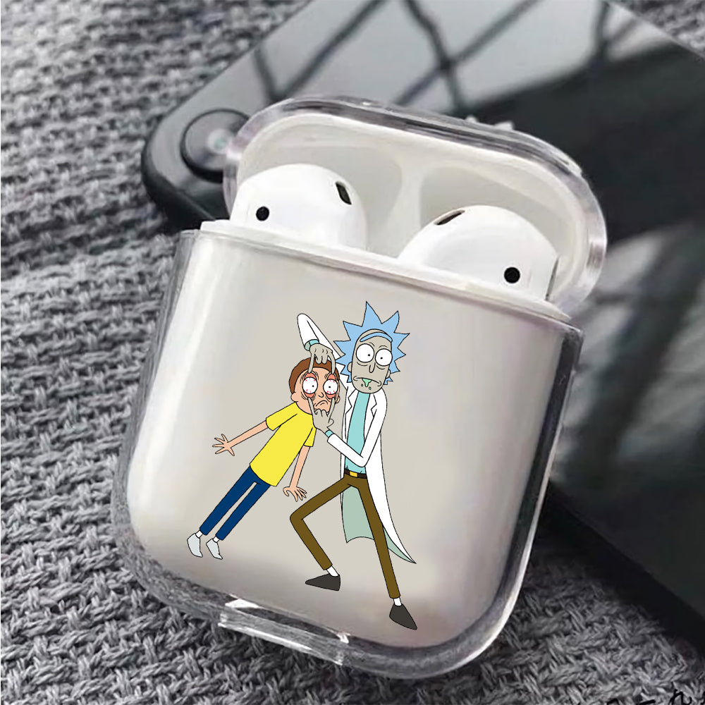Rick and Morty Glared Apple Airpods Case