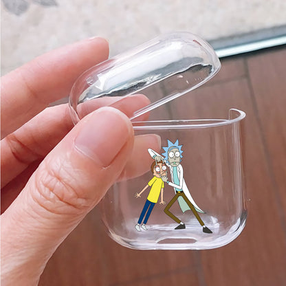 Rick and Morty Glared Apple Airpods Case