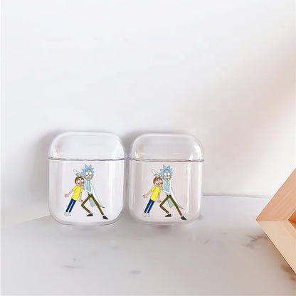 Rick and Morty Glared Apple Airpods Case