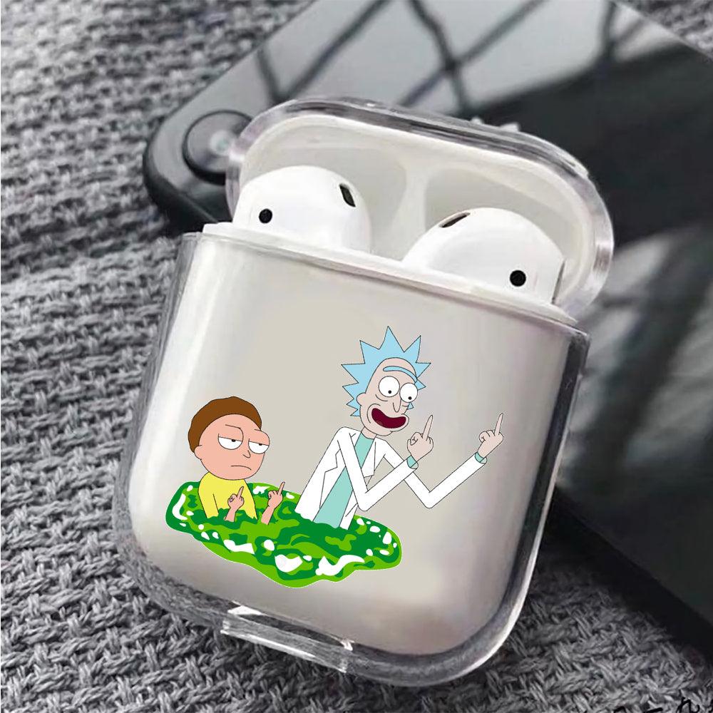 Rick and Morty Insulting Apple Airpods Clear Case