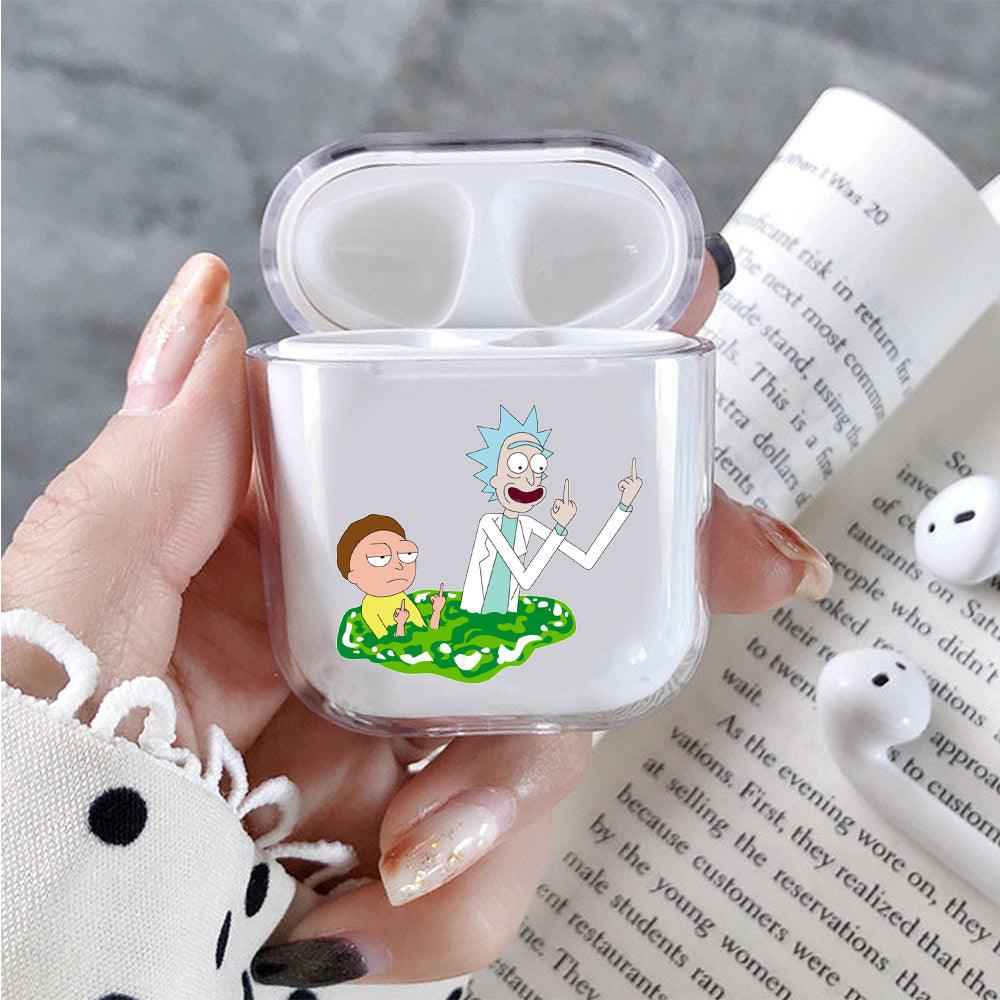 Rick and Morty Insulting Apple Airpods Clear Case