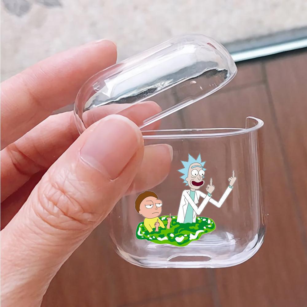 Rick and Morty Insulting Apple Airpods Clear Case