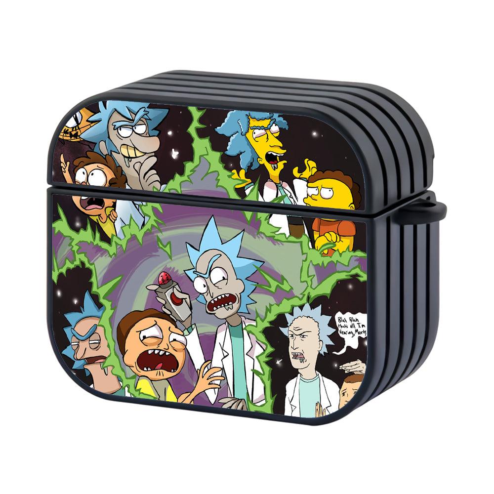 Rick and Morty Another Alteration Apple Airpods 4 Case Black