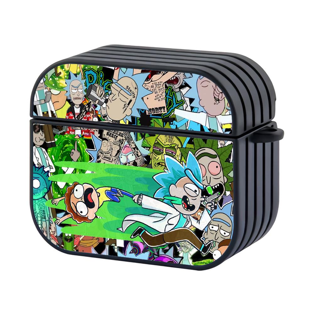 Rick and Morty Bring in Pleasure Apple Airpods 4 Case Black