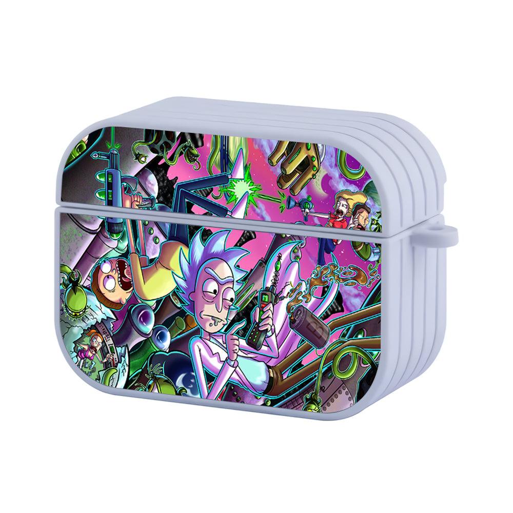 Rick and Morty Disturbing The World Apple Airpods Pro Case White