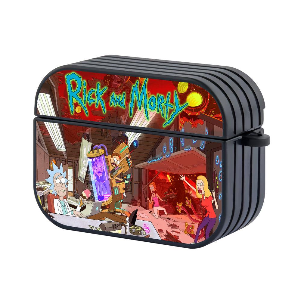 Rick and Morty Everything will be under Control Apple Airpods Pro 3 Case Black