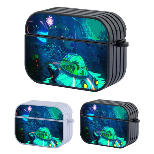 Rick and Morty Get to Know Underwater Life Apple Airpods Pro Case-Carneyforia
