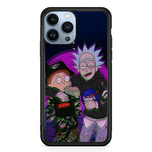 Rick and Morty Hypebeast iPhone 15 Pro Case - Carneyforia