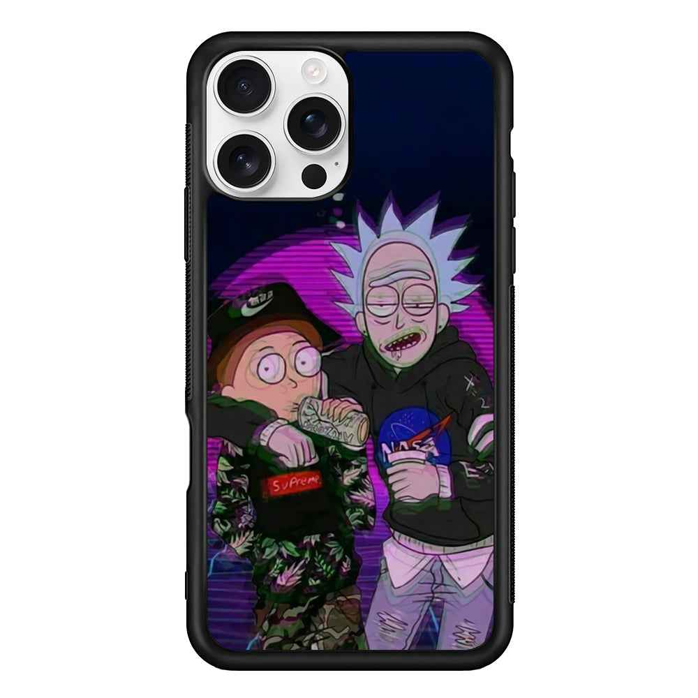 Rick and Morty Hypebeast iPhone 16 Pro Case