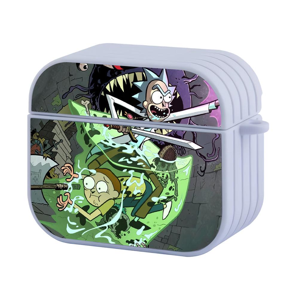 Rick and Morty Opportunity to Bring New Power Hard Work Apple Airpods 4 Case White