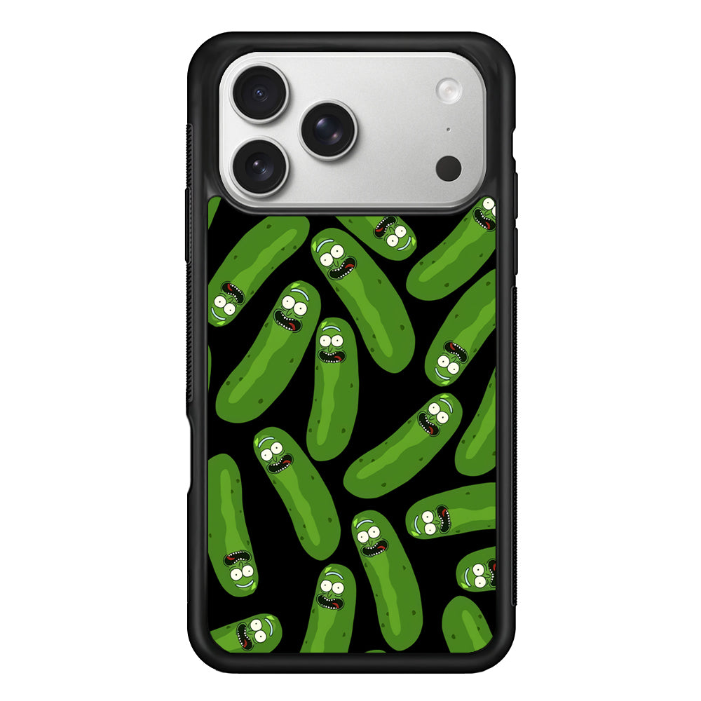 Rick and Morty Patern Pickle iPhone 17 Pro Max Case