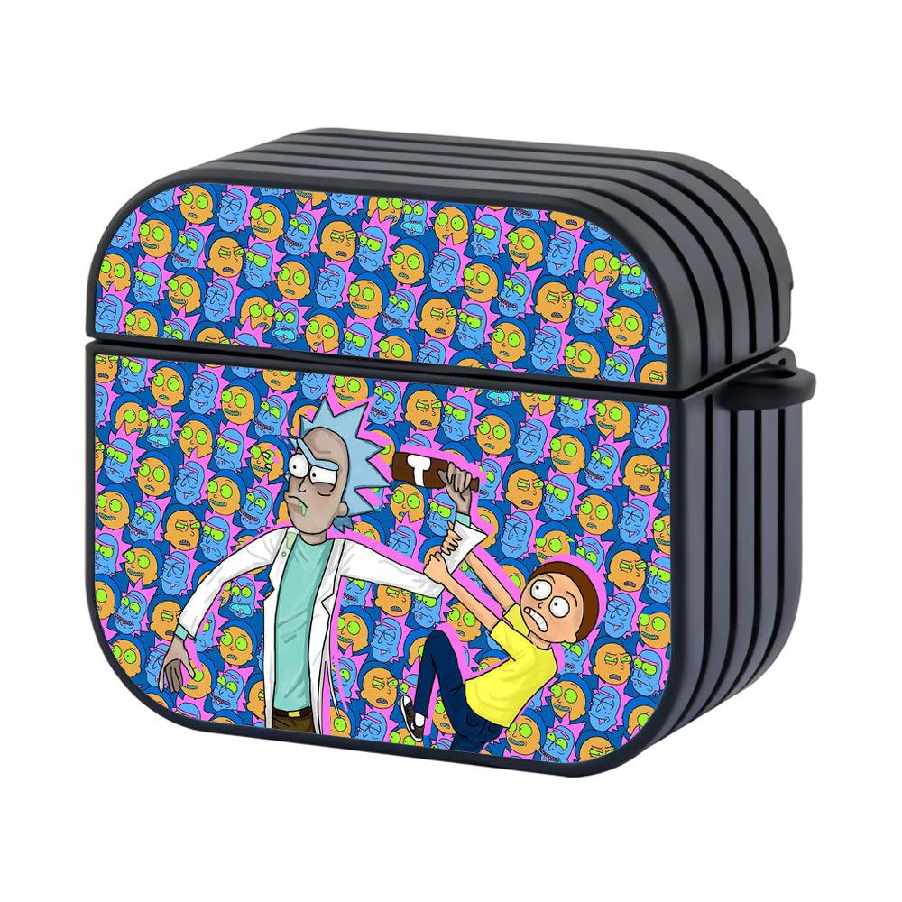 Rick and Morty Prevent Bad Things Apple Airpods 4 Case Black