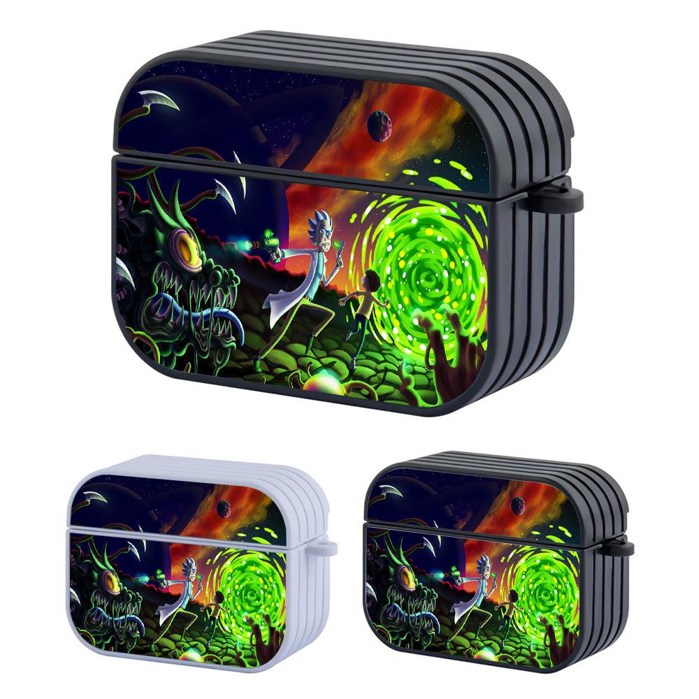 Rick and Morty Run From Monsters Apple Airpods Pro Case