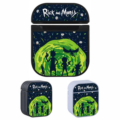 Rick and Morty Silhouette of Combined Troops Apple Airpods Case