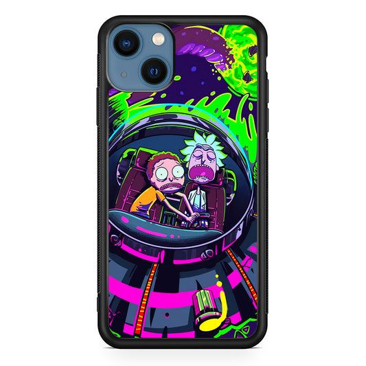 Rick and Morty Space Gate iPhone 14 Plus Case - Carneyforia