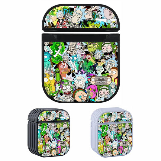 Rick and Morty Sticker Aesthetic Apple Airpods Case