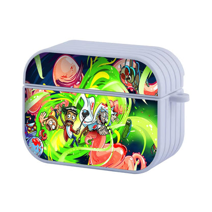 Rick and Morty Strike at the Right Time Apple Airpods Pro 3 Case-White-Carneyforia