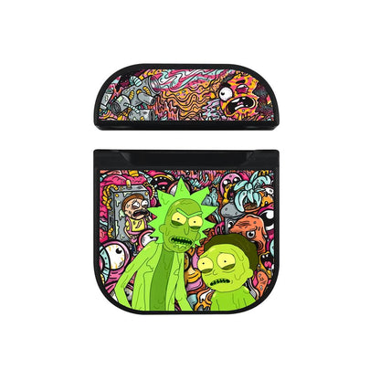 Rick and Morty The Melting World Apple Airpods Case Black