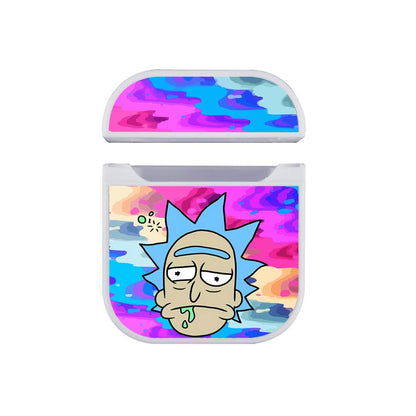 Rick and Morty Tired and Bored Apple Airpods Case White