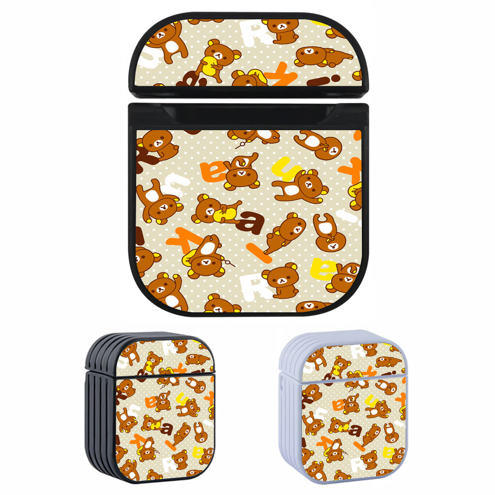 Rilakkuma Alphabet Dot Pattern Apple Airpods Case